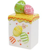 Candy jar yellow Easter 13.5cm