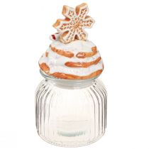 Product Candy jar Christmas cookie jar snowflake H20cm