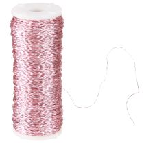 Product Bouillon effect wire, pink, Ø0.30mm, 100g/140m - craft wire, creative wire, copper wire for decoration