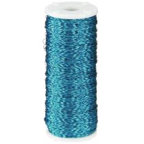 Product Bouillon effect wire Ø0.30mm 140m turquoise decorative wire jewelry craft material