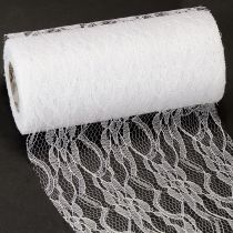 Product Wide lace ribbon table runner lace white 150mm 10m