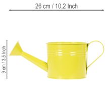 Product Colorful decorative watering can, Ø11cm, H9.5cm, for planting, spring table decoration, metal, set of 8