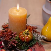 Product Colorful mini pumpkins on a stick ceramic decoration 5-6.5cm 3 pieces