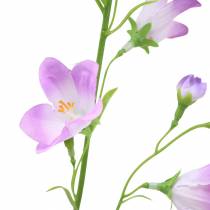 Product Artificial Bellflower Campanula Violet White 66cm