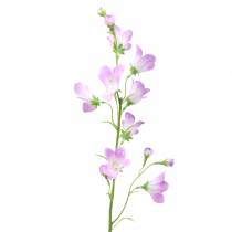 Artificial Bellflower Campanula Violet White 66cm