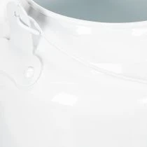 Product Charming decorative teapot in white, metal planter in country style, vintage planter 27x20.5cm