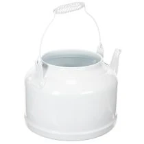 Product Charming decorative teapot in white, metal planter in country style, vintage planter 27x20.5cm