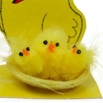 Product Chenille Chicks in Nest Mix Ø 5.5cm 3pcs