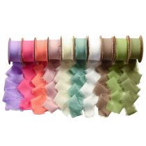 Product Chiffon ribbon fabric ribbon 40mm 15m Various colors
