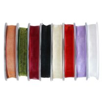 Product Chiffon ribbon organza ribbon 15mm 20m various colors