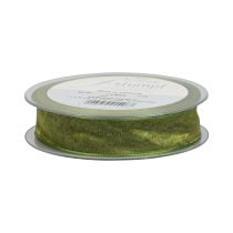 Product Chiffon ribbon organza ribbon decorative ribbon organza green 15mm 20m
