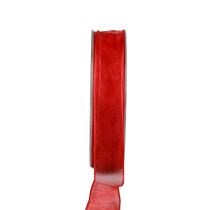 Product Chiffon ribbon organza ribbon decorative ribbon organza red 15mm 20m