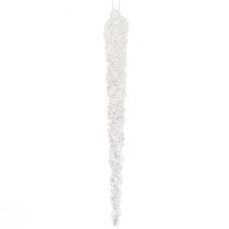 Product Icicle decoration for hanging glows in the dark 15cm 8pcs