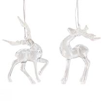 Product Christmas tree decoration deer decoration figure acrylic 12.5/15cm 2pcs
