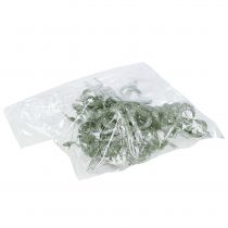 Product Christmas tree decoration bow 9cm with glitter green 12 pcs