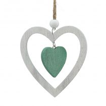 Product Christmas tree decorations mix green, white 10cm 9pcs