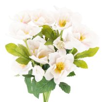 Product Artificial Christmas rose bunch, Christmas bouquet, 35cm, 6 pieces