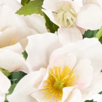 Product Artificial Christmas rose bunch, Christmas bouquet, 35cm, 6 pieces