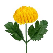 Chrysanthemum yellow artificial Ø7cm L18cm