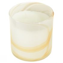 Citronella candle scented candle in glass white Ø12cm H12,5cm