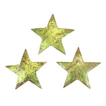Product Scatter decoration Christmas stars coconut green Ø5cm 50pcs