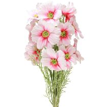 Product Artificial Cosmos Flowers Pink 77cm Decorative Flowers Artificial Plants Silk Flowers Set of 3