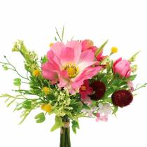 Decorative bouquet Cosmea and snowball in a bunch Artificial pink Assorted H18cm
