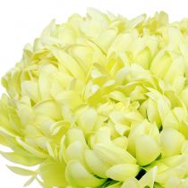Product Bouquet of chrysanthemums artificial cream, yellow 28cm 6pcs