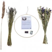 DIY box dried flowers loop dried meadow flowers Ø35cm