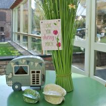 Product Hanging sign &quot;Cherry&quot; 17cm x 12cm 4pcs - Decorative sign with a fruity declaration of love