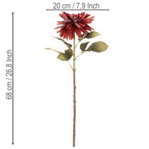 Product Artificial dahlia flower with long stem, 68cm