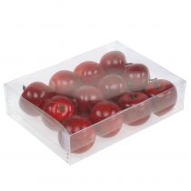 Product Decorative apple, glossy red, 4.5cm, 12 pieces