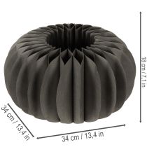 Product Pumpkin honeycomb paper table decoration, foldable, round, 34cm, 2 pieces