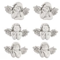 Product Decoration Angel Gray Grave Decoration Polyresin 7.5×5cm 6 pcs