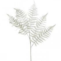 Deco fern artificial plant fern leaf artificial fern white L78cm