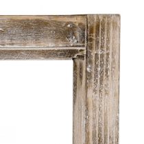 Product Decorative window frame wooden decoration rustic brown 40×60cm
