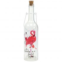 Product Deco bottle LED flamingo 37.5cm warm white 2pcs
