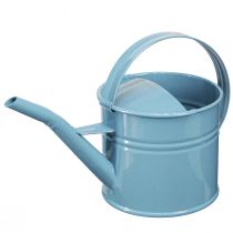 Product Decorative Watering Can Flower Pot Blue Metal 28x13x17cm 1.25l Garden Balcony Decoration