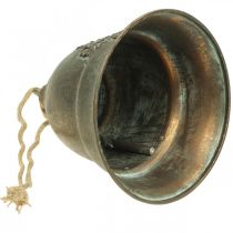 Decorative bell, metal bell, golden bell for hanging Ø20.5cm H24cm