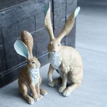 Product Decorative rabbit figurine for springtime home accents, 32cm, 2 pieces