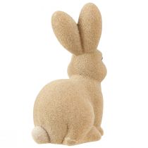 Product Decorative Sitting Easter Bunny in Brown – 2nd Choice – Flocked H22cm