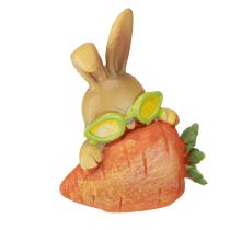 Product Decorative bunny with carrot Easter bunny decoration figures H5.5cm 6pcs