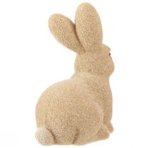 Product Decorative Sitting Easter Rabbits Brown – 2nd Choice – Flocked H15cm 4 pcs