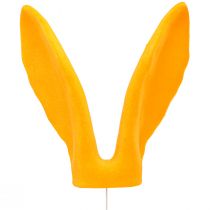Product Decoration Bunny Ears Gold Yellow Stick Easter Decoration Flocked H56cm