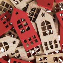 Product Decoration house scatter decoration wood in natural red 2×4.5cm 72 pcs