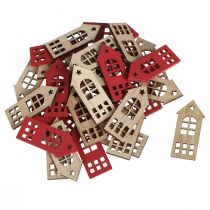 Product Decoration house scatter decoration wood in natural red 2×4.5cm 72 pcs