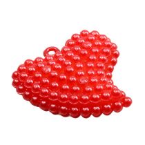 Product Decorative hearts red 3.5cm 16 pcs