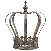 Product Decorative crown antique look metal decoration rust Ø19.5cm H22cm