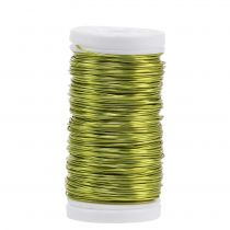 Decorative enamelled wire lime green Ø0.50mm 50m 100g