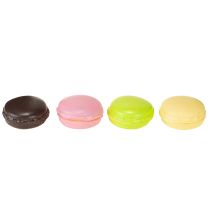 Product Artificial decorative macaron meringue cookies, colorful, 5cm, 8 pieces, macaron patisserie decoration